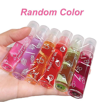 Roll-on Fruit Essence Lip Balm – 6 Colors Lip Oil, Hydrating Lip Moisturizer, Glossy Lipstick Primer for Smooth, Transparent Shine | GlowPeak