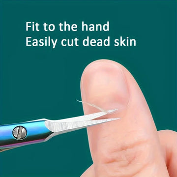 Stainless steel professional dead skin scissors Russian style front dead skin scissors barbed nail clippers| GlowPeak