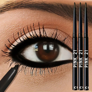 3pcs Waterproof Black Eyeliner Pencils-Smudge-Proof, Long-Lasting &Beginner-Friendly Eye Makeup| GlowPeak