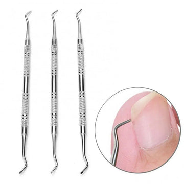 Toe Nail Care Hook – Double-Ended Ingrown Toe Correction Lifter & Toenail File for Manicure Pedicure | Foot Care Tool | GlowPeak
