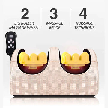 Electric Foot Massager with Heating & Remote Control – Shiatsu Kneading, Deep Tissue Massage for Stress Relief, Muscle Relaxation & Comfort – GlowPeak