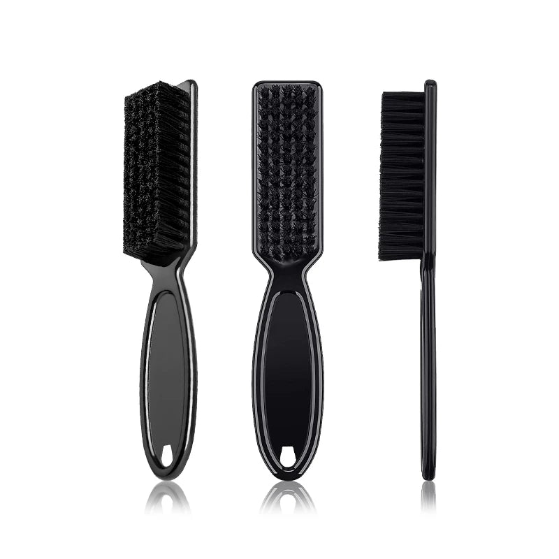 Professional Black Beard Brush for Men | Vintage Styling Shaving Tool with Oil Head | Barber-Grade Cleaning & Carving | GlowPeak