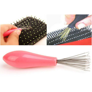Comb Hair Brush Cleaner – Plastic Handle Cleaning Brush for Remover Embedded Hair & Beauty Tools | GlowPeak