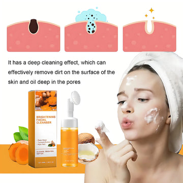 100ml Turmeric Cleansing Milk – Deep Cleaning & Moisturizing Facial Cleanser for Women | GlowPeak