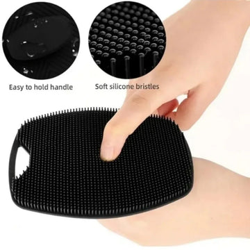 Soft Silicone Exfoliating Brush Cleanser - Manual Body Scrubber for Gentle Massage & Cleansing, Shower Body Care Brush for Men | GlowPeak