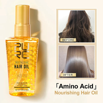 Morocco Argan Oil Nourishing Hair Oil – Smoothing Shine, Soft Hair Serum for Frizz & Damaged Hair Treatment | GlowPeak