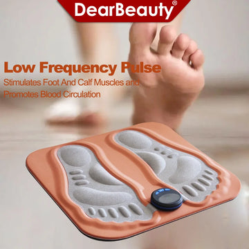 3D Smart Foot Massage Pad – 6 Modes, 15 Intensity Levels, Rechargeable Foot Massager for Improved Blood Circulation, Muscle Relaxation & Slimming – GlowPeak