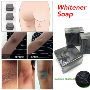 100g Bamboo Charcoal Handmade Soap Skin Moisturizing Deep Cleansing Oil Control Blackhead Remover Face Wash Hair Bath Skin Care | GlowPeak