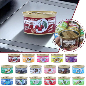 Car Flavoring Car Air Fresheners Perfume Canned Wood Blocks Coffee Flavor Long-Lasting Auto Aromatherapy Car Deodorant Supplies| GlowPeak