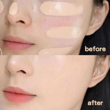 Liquid foundation naturally covers flaws without sticking powder, plain face cream, transparent foundation, conceals blemishes| GlowPeak