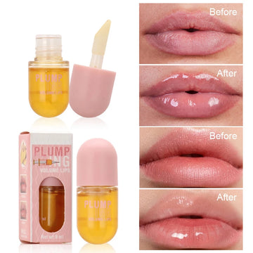 Long Lasting Lip Plumper Oil – Instant Volumizing Enhancer Lip Serum for Collagen Boost, Sexy Lips & Increased Volume – GlowPeak