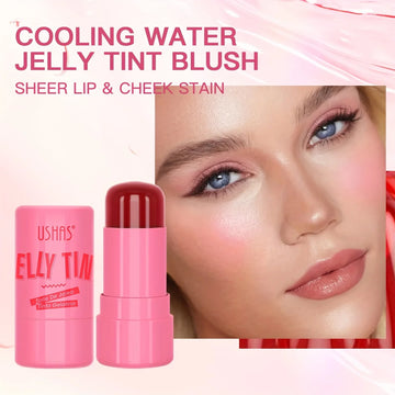 4 Colors Jelly Blush Stick Lip Balm Eyeshadow 3-in-1 Multi-Use Matte Blush Moisturize Brighten Lip Gloss| GlowPeak