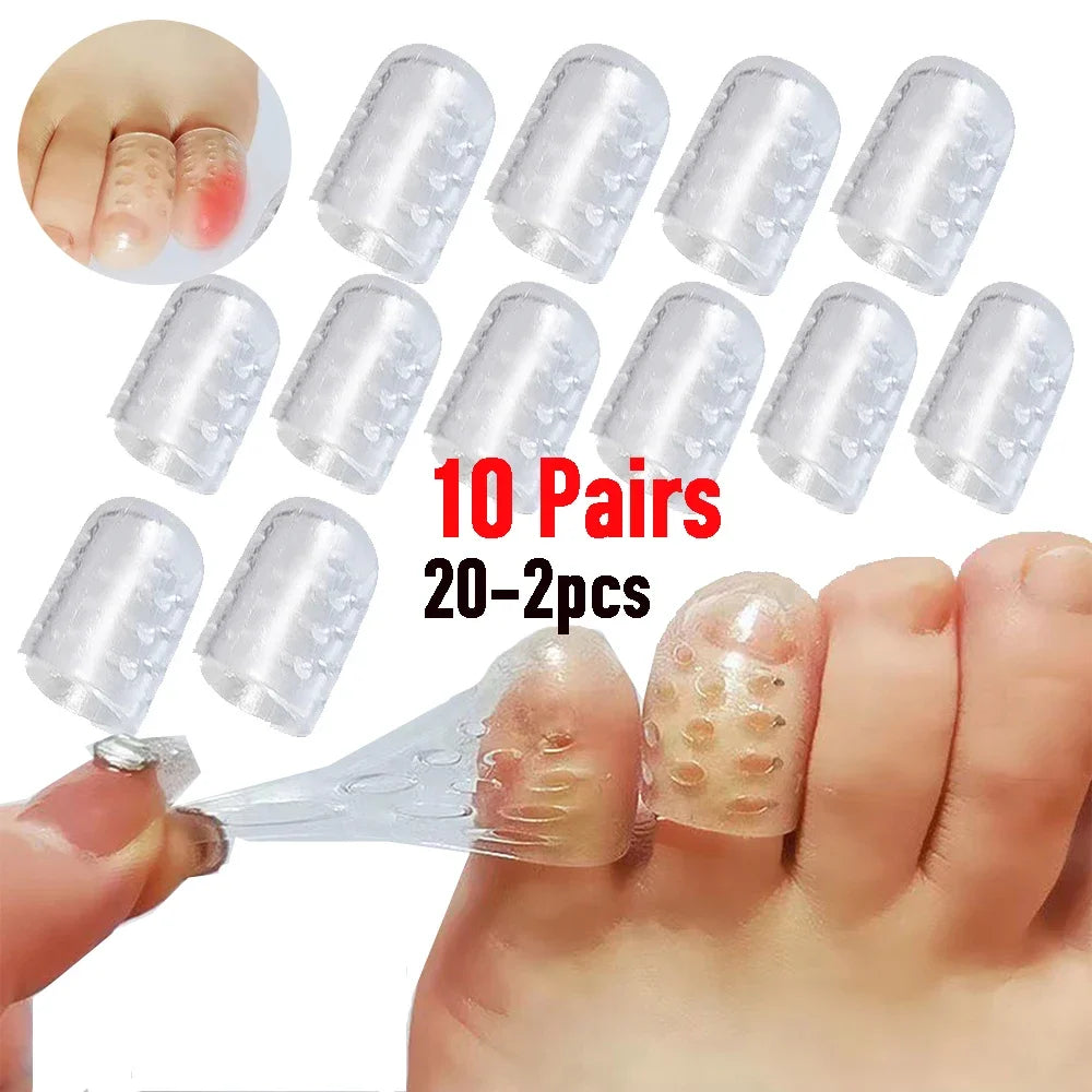 Silicone Toe Covers – Anti-Friction Breathable Toe Caps to Prevent Blisters & Protect Feet | GlowPeak