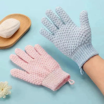 Five Finger Bath Gloves – Creative Home Body Massage Sponge, Elastic Bath Scrub & Deodorant Mud Scrub for Relaxing Massage | GlowPeak