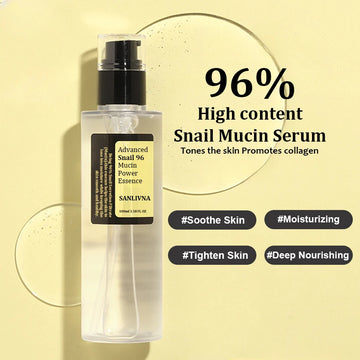Snail Mucin 96% Korean Skin Care Facial Essence – Anti-Aging, Firming & Brightening Repair Essence for Fine Lines & Wrinkles – GlowPeak