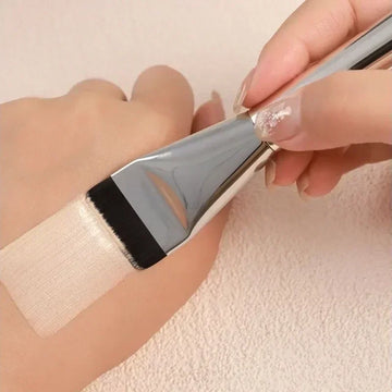 Ultra Thin Foundation Brush – Lightweight Flat Contour Brush for Blending Foundation Cream, Face Contouring, and Makeup Application | GlowPeak