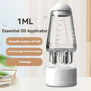 Scalp Applicator Hair Regrowth & Styling Solution Guide Comb Hexagon Head Oil Roller Ball Massage Comb Massage Relaxation Tools| GlowPeak