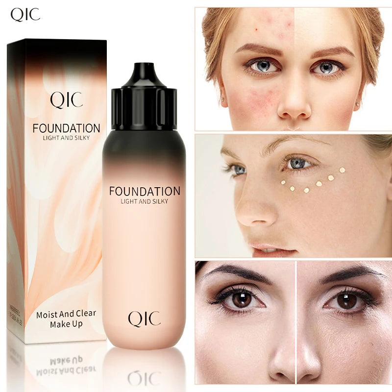30ml Liquid Foundation Cream Waterproof Oil-control Cover Acne Base Cream Makeup Moisturize Matte Concealer Cosmetic| GlowPeak