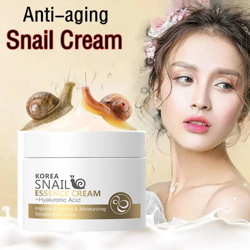 Snail Anti-aging Cream Collagen Moisturizing Nourish Repair Face Damaged Lift Firm Smooth Bright Whitening Skin Care Day Cream| GlowPeak