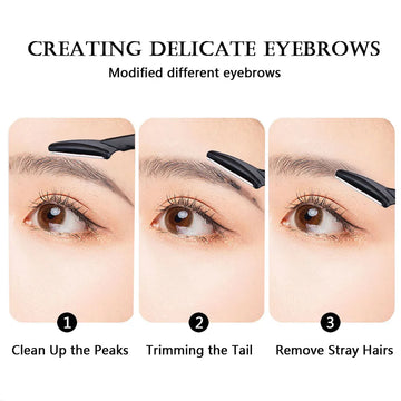 Eyebrow Trimmer & Face Razor – Portable Hair Remover for Precise Eyebrow Epilation, Smooth Skin, and Flawless Makeup Application | GlowPeak