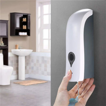 Manual Wall-Mounted Soap Dispenser – 300ml Euro-Style Hand Sanitizer Bottle for Bathroom & Hotel Use | GlowPeak