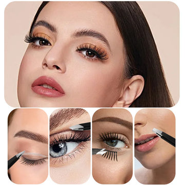 Colorful Eyebrow Tweezer – Stainless Steel Slanted Tweezer for Fine Hair Removal & Eyebrow Shaping | GlowPeak
