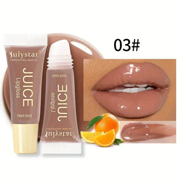 Watery Crystal Clear Jelly Lip Oil | Moisturizing Lip Balm & Smoothing Lip Lines | Fruit-Scented Gloss for Soft Pout | GlowPeak