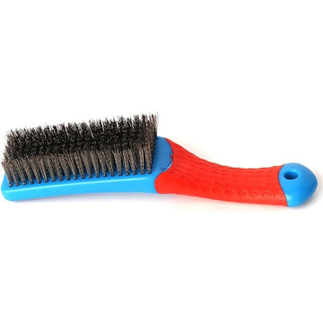 Heavy Duty Stainless Steel Wire Brush with Comfortable Plastic Handle - Perfect for Removing Rust, Welding Slag, Dirt, and Paint| GlowPeak