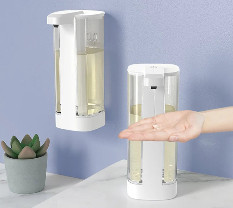 Automatic Sensor Hand Sanitizer Dispenser | Smart Distance Sensing for Soap, Body Wash & Shampoo | Kitchen & Bathroom Use | GlowPeak