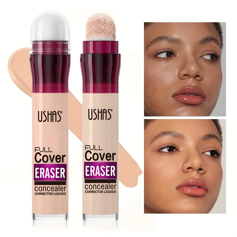 New Sponge Head Concealer for Dark Circles Freckles Acne Pigmentation and Blemishes Long Lasting Moisturizing Liquid Foundation| GlowPeak