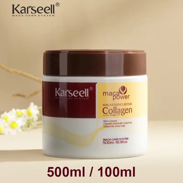 Karseell Collagen Hair Treatment Deep Repair Conditioning Argan Oil Hair Mask Essence for Dry Damaged Hair 100ml/500ml | GlowPeak