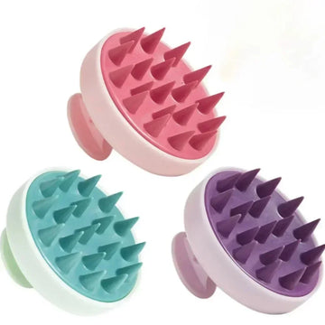 (1 Piece) Silicone Shampoo Brush Head Scalp Massage Comb Hair Washing Combs Bath Shower Body Massage Brushes Salon Hairdressing Tools| GlowPeak