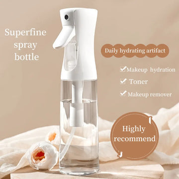 Press Spray Bottle Continuous High Pressure Toner Emulsion Essence Bottled Ultra-fine Atomized Disinfection Sprayer Hair Spray| GlowPeak