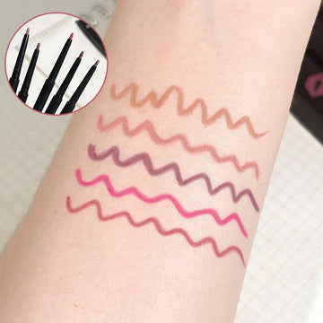 Lip Liner & Lip Brush – One-Piece Outline for 3D Full Lip Shape – Long-Lasting & Easy to Color | GlowPeak