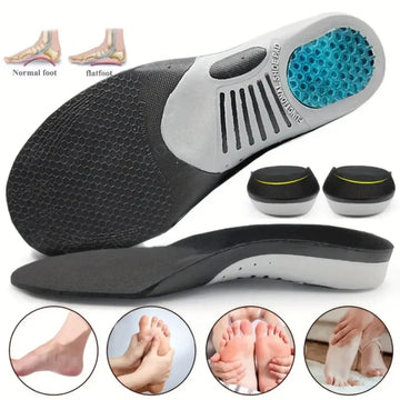 1Pair Orthopedic Insoles Orthotics Flat Foot Health Sole Pad For Shoes Insert Arch Support Pad Plantar Fasciitis Feet Care Pads| GlowPeak
