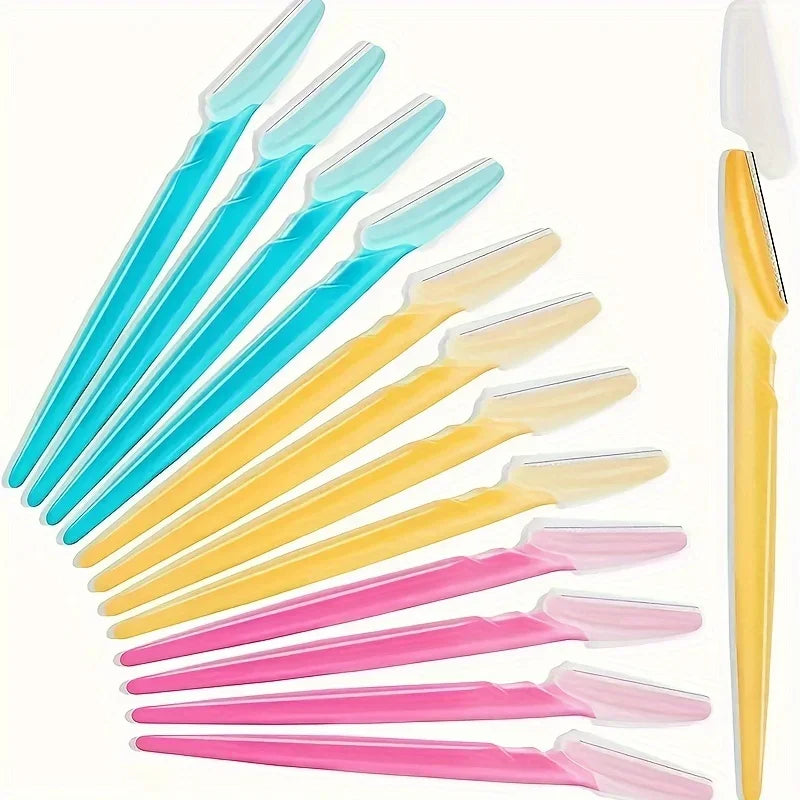 Multifunction Eyebrow Razor Kit (3/5/6/12/24 Pcs) – Precise Trimming, Shaping & Facial Hair Removal Tool with Easy Grip Handle | GlowPeak