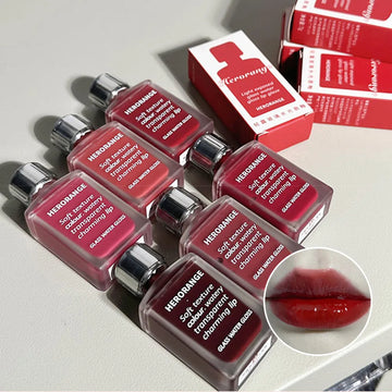Herorange Lip Glaze – Lightly Glass Water Gloss, Moisturizing, Plump Lips, Long-Lasting, Non-Stick Makeup | GlowPeak