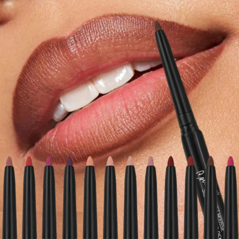 Nude Velvet Matte Lipstick Long Lasting Waterproof Color Rendering Non-stick Cup Lip Glaze Lips Liner Pencil Woman Cosmetics| GlowPeak