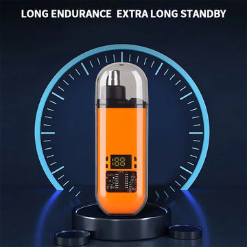 2 In 1 Electric Portable Ear And Nose Hair Trimmer Clipper 2024 Professional Painless Portable Eyebrow For Men| GlowPeak
