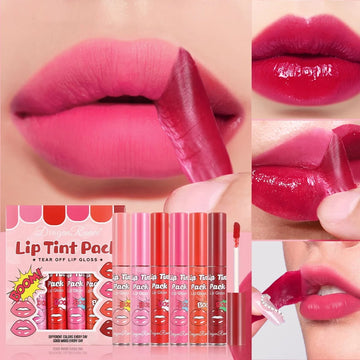 Tear-Off Lipstick – Moisturizing, Waterproof, Long-Lasting Color, Fast-Drying Lipstick with Case | GlowPeak