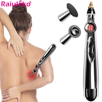 Electronic Acupuncture Pen – Energy Meridian Massage Pen for Low Frequency Therapy & Acupuncture Point Relief – GlowPeak