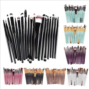 Eye Makeup Brush Set - 20-Piece Professional Eye Shadow & Eyeliner Brushes for Precise Application GlowPeak| GlowPeak