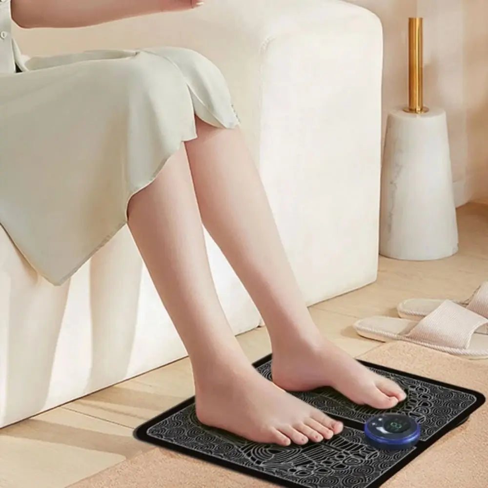 Foot Massager – Intelligent Massage Pad for Fatigue Relief, Rechargeable Acupuncture Points Foot Therapy Machine – GlowPeak