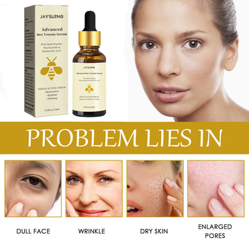 Bee Venom Anti Wrinkle Essence Anti-aging Polypeptide Hyaluronic Acid  Essence Can Repair Moisturize and Tighten Facial Skin| GlowPeak
