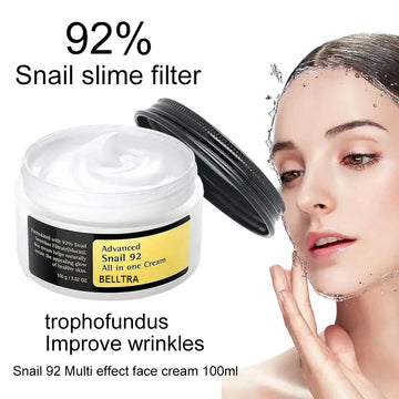 Advanced Snail Mucin 92% Repair Cream – Anti-Aging & Skin Barrier Improvement Nourishing Facial Cream – Korean Skin Care | GlowPeak