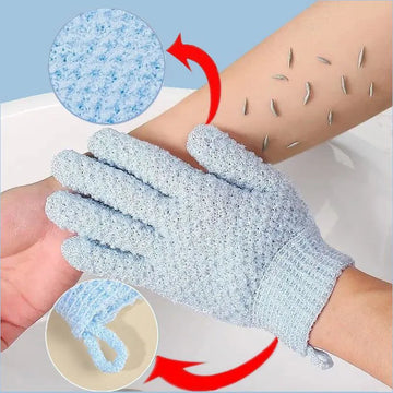 Five Finger Bath Gloves – Creative Home Body Massage Sponge, Elastic Bath Scrub & Deodorant Mud Scrub for Relaxing Massage | GlowPeak