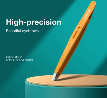 Eyebrow Tweezer – Colorful Stainless Steel Slanted Tweezer for Fine Hair Removal & Eyebrow Shaping | GlowPeak
