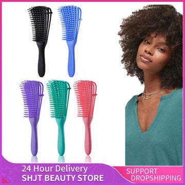 Hair Comb Detangling Brush Scalp Massage Hair Brush Detangler Brush for Curly Hair Thick Hair Octopus Hairbrush Women Men Salon| GlowPeak