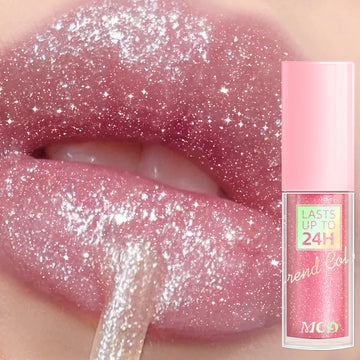 18 Colors Glitter (1 Piece)s Lip Glaze Long Lasting Lip Gloss Waterproof Liquid Lipstick Makeup Lip Oil Lip Tint Moisturizing Lip Balm| GlowPeak