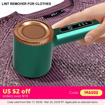 USB Rechargeable Lint Remover for Clothes - Electric Hair Ball Trimmer & Fuzz Shaver for Sweaters & Clothes | GlowPeak